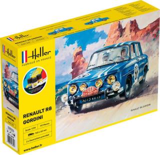 Zestaw z farbami samochód Renault R8 Gordini do sklejania 1:24 Heller 56700