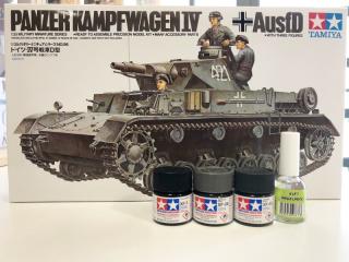 Zestaw z farbami Tamiya 35096 German Pz.Kpfw. IV Ausf. D 1-35