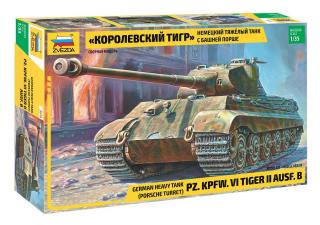 Zvezda 3616 plastikowy model do sklejania czołgu King Tiger 1/35