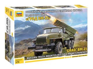 Zvezda 5051 BM-21 Grad Multiple Rocket Launcher 1/72