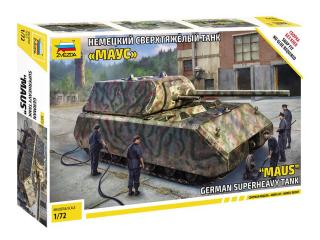 Zvezda 5073 Maus German Super Heavy Tank 1/72