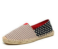 Damskie mokasyny trampki espadryle lniane