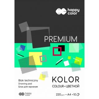 BLOK TECHNICZNY KOLOROWY A4 HAPPY COLOR PREMIUM 220G