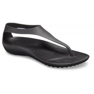 JAPONKI CROCS WOMENS SERENA FLIP 205468 BLACK/BLACK