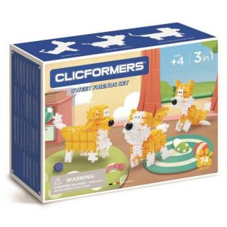 KLOCKI CLICFORMERS SWEET FRIENDS SET 3W1 74 ELEMENTY