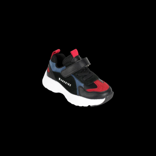 PÓŁBUTY DZIECIĘCE SNEAKERSY ABCKIDS BLACK/BLUE/RED