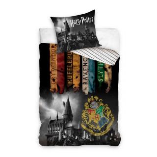 POŚCIEL BAWEŁNIANA 140 X 200 CM HARRY POTTER HOGWARTS CASTLE HP203002-PP