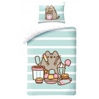 POŚCIEL BAWEŁNIANA 140 X 200 CM PUSHEEN SWEET SNACKS PUS-121BL