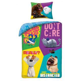 POŚCIEL BAWEŁNIANA 160 X 200 CM THE SECRET LIFE OF PETS 2 PETS2-705BL