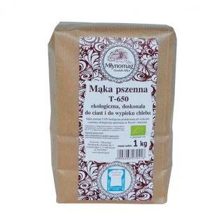 Mąka ekologiczna pszenna T-650 1kg MŁYNOMAG