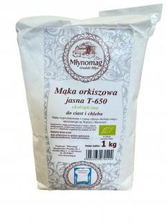 Mąka orkiszowa ekologiczna jasna 1kg MŁYNOMAG
