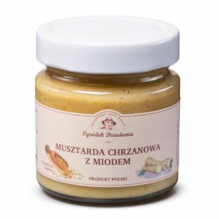 Musztarda chrzanowa z miodem OGRÓDEK DZIADUNIA 210g ( krótka data 11.24)