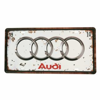 Audi Logo 4 Koła Tablica Metalowa Blacha Ozdobna