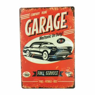 Garage Full Service Tablica Blacha Ozdobna