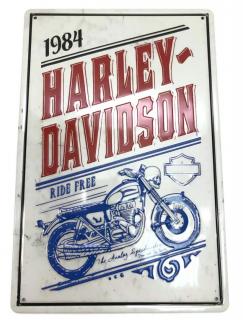 Harley-Davidson 1984 Retro Tablica Blacha Ozdobna