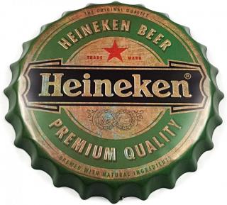 Heineken Blaszany Kapsel Duży 40Cm Heineken Beer