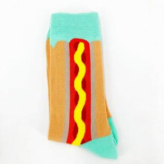 Kolorowe Skarpety Skarpetki Męskie Hot-Dogi