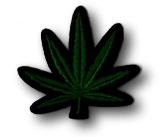 Naszywka Naprasowywanka Czarna Marihuana Cbd Liść