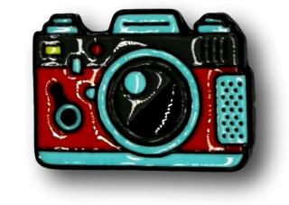 Przypinka Aparat Fotograficzny Metal Pin Button