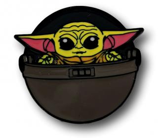 Przypinka Baby Yoda Zielony Metal Pin Button