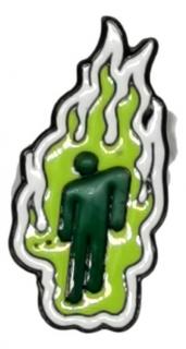 Przypinka billie eilish logo zielone Metal Pin