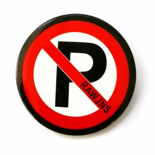 Przypinka Buton Pin Znak Znaczek Zakaz Parkowania