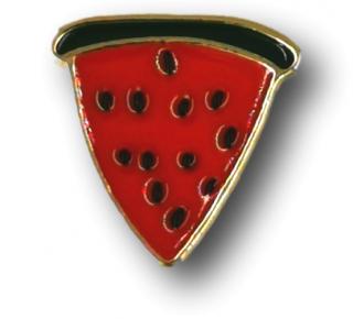 Przypinka Czerwony Arbuz Trójkąt Metal Pin Button