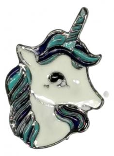 Przypinka Głowa Konia Jednorożec Metal Pin