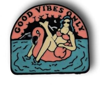 Przypinka Metalowa Good Vibes Only Metal Pin