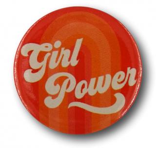 Przypinka Metalowa Okrągła Girl Power Metal Pin
