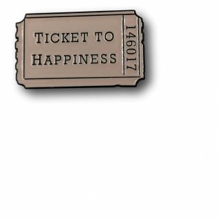 Przypinka Metalowa Ticket To Happiness Metal Pin