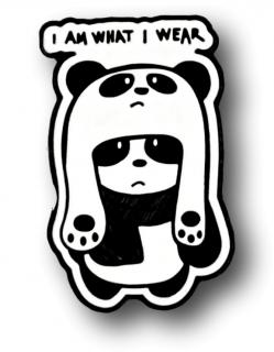 Przypinka Panda I'M What I Wear Metal Pin