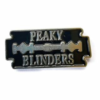 Przypinka Żyletka Czarna Peaky Blinders Buton Metal Pin 1