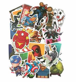 Zestaw Naklejek Wlepki Sticker Bomb Marvel Dc