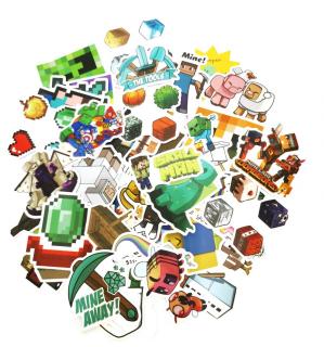 Zestaw Naklejek Wlepki Sticker Bomb Minecraft 2