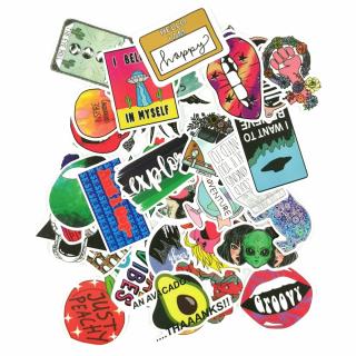 Zestaw Naklejek Wlepki Sticker Bomb Ufo Kosmita