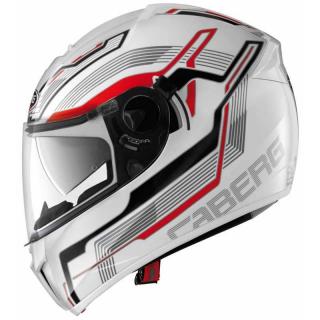 CABERG EGO STREAMLINE KASK INTEGRALNY Z BLENDĄ  KOLOR BIAŁY/CZERWONY