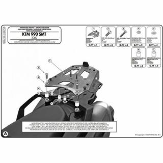 KAPPA KRA750 STELAŻ KUFRA CENTRALNEGO KTM 990 SMT (2009)