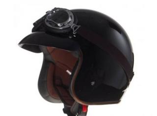 KASK LS2 OFF583 BOBBER CZARNY POŁYSK