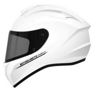 KASK MT TARGO SOLID BIAŁY POŁYSK INTEGRALNY