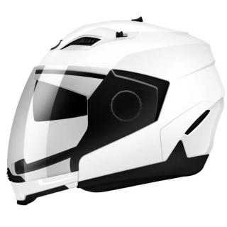 MT CONVERT BIAŁY POŁYSK KASK INTEGRALNY/JET Z BLENDĄ MODEL  (HOMOLOGACJA P/J)