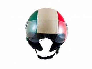 MT JET RETRO LEATHER ITALIAN KASK OTWARTY