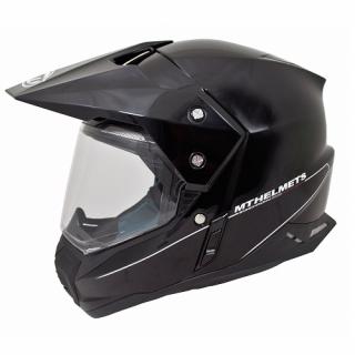 MT SYNCHRONY DUO KASK DUALL OFFROAD  Z SZYBKĄ I BLENDĄ CZARNY POŁYSK