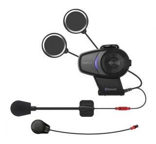 SENA 10S BLUETOOTH 4.1 DO 1600M INTERKOM MOTOCYKLOWY  Z RADIEM FM I UNIWERSALNYM ZESTAWEM MIKROFONÓW ( 1 ZESTAW )