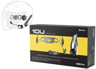 SENA 10U-SH-03  DO KASKU SHOEI J-CRUISE 10U NTERCOM MOTOCYKLOWY BLUETOOTH 4.1 DO 1600M Z RADIEM FM I PILOTEM NA KIEROWNICĘ