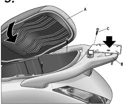 SHAD HONDA PANTHEON 125/150 (03-08) STELAŻ KUFRA CENTRALNEGO