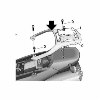 SHAD SUZUKI V-STROM DL650 (04-10) STELAŻ KUFRA CENTRALNEGO