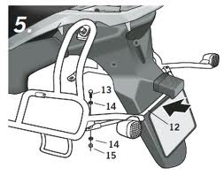 SHAD SUZUKI V-STROM DL650 (04-10) STELAŻE KUFRÓW BOCZNYCH