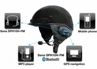 SPH10H-FM-01 SENA DWIE SZTUKI INTERCOM MOTOCYKLOWY BLUETOOTH 3.0 DO 700M Z RADIEM FM ORAZ MIKROFONEM