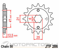 Zębatka JT Sprockets JTF286,15 - przednia 15 zębów